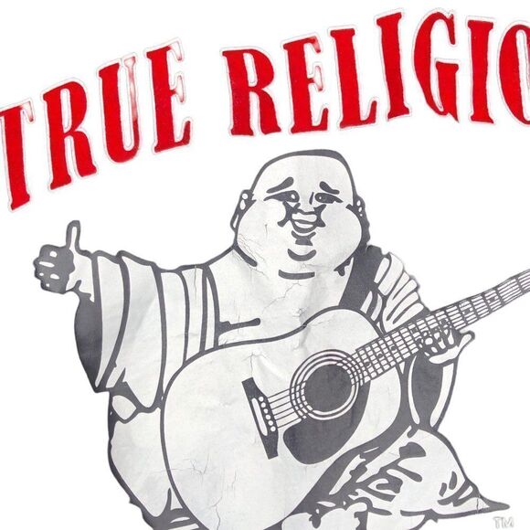 Vintage True Religion Shirt XXL Buddha Logo Crew Neck Tee XXL - Picture 6 of 9
